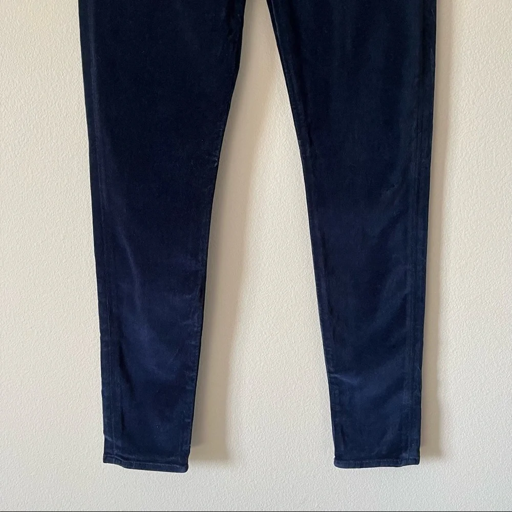 Hudson Jeans NWT Barbara High Waist Super Skinny Ankle Dark Obsidian Velvet 27